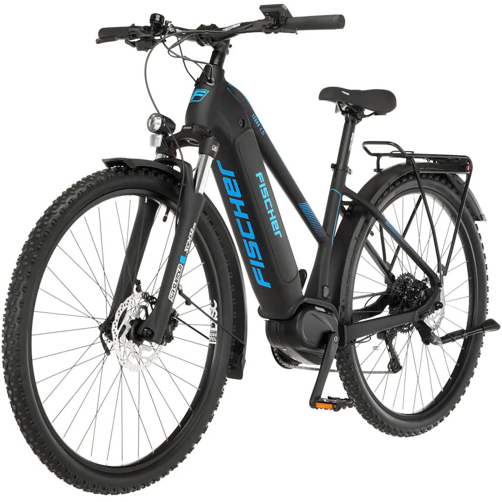FISCHER Fahrrad E-Bike »TERRA 4.5i 522« 10 Gang Shimano Deore Mittelmotor 250 W (mit Schloss) Pedelec Elektrofahrrad für Damen u. Herren ATP auf Rechnung Saisonschlussverkauf