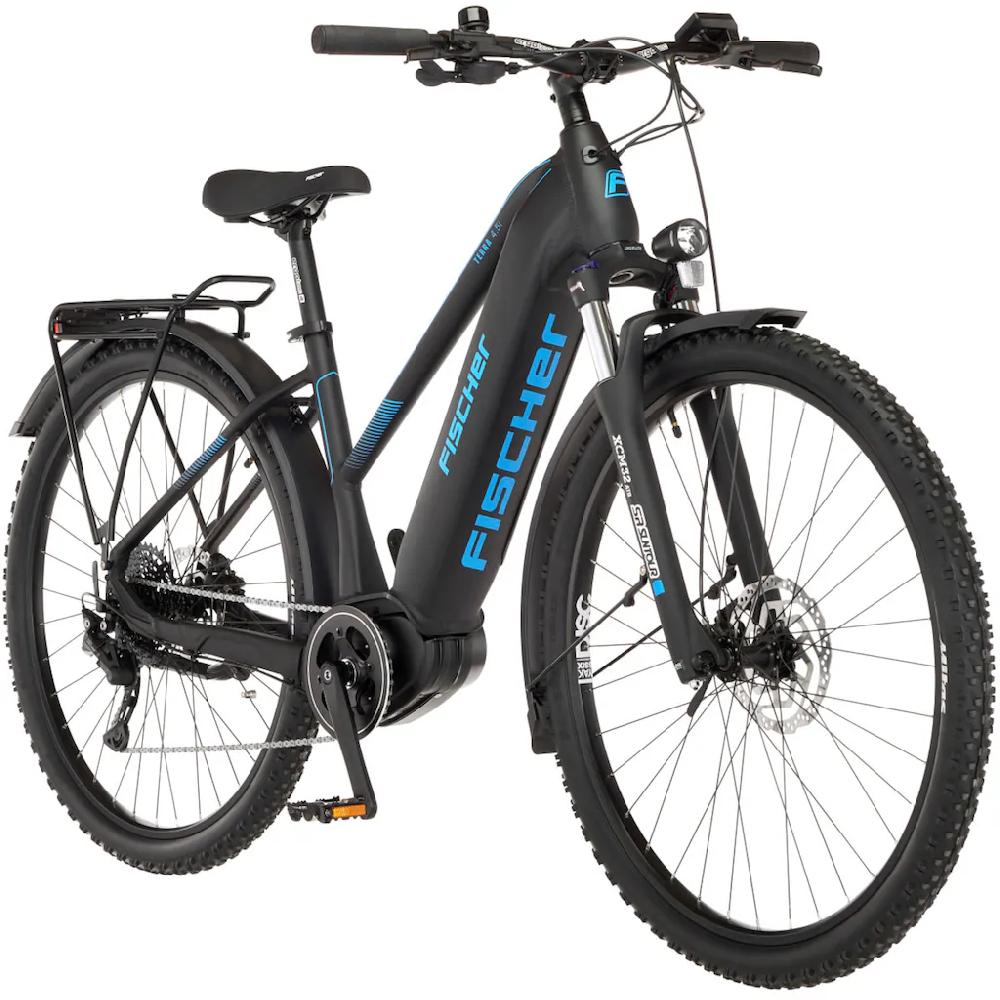 FISCHER Fahrrad E-Bike »TERRA 4.5i 522« 10 Gang Shimano Deore Mittelmotor 250 W (mit Schloss) Pedelec Elektrofahrrad für Damen u. Herren ATP auf Rechnung Saisonschlussverkauf