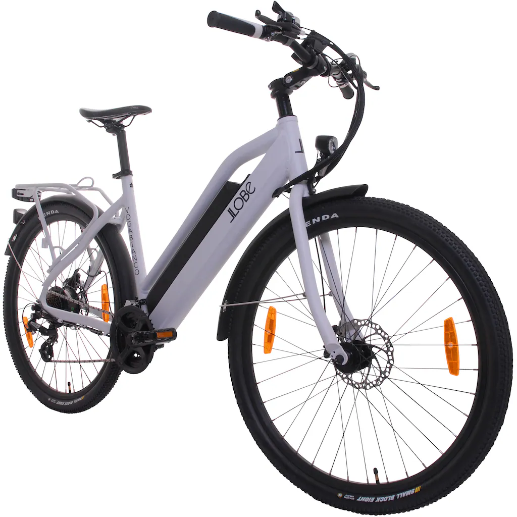 LLobe E-Bike »Voga Bianco« 21 Gang Shimano Heckmotor 250 W Pedelec Elektrofahrrad für Damen u. Herren Cyber Monday