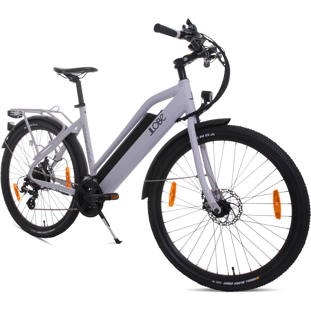 LLobe E-Bike »Voga Bianco« 21 Gang Shimano Heckmotor 250 W Pedelec Elektrofahrrad für Damen u. Herren Cyber Monday