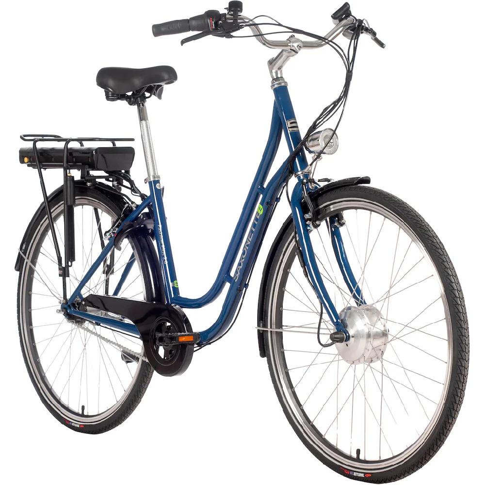 SAXONETTE E-Bike »Fashion Plus 2.0« 7 Gang Shimano Frontmotor 250 W Pedelec Elektrofahrrad für Damen u. Herren Cityrad Weihnachtsangebot