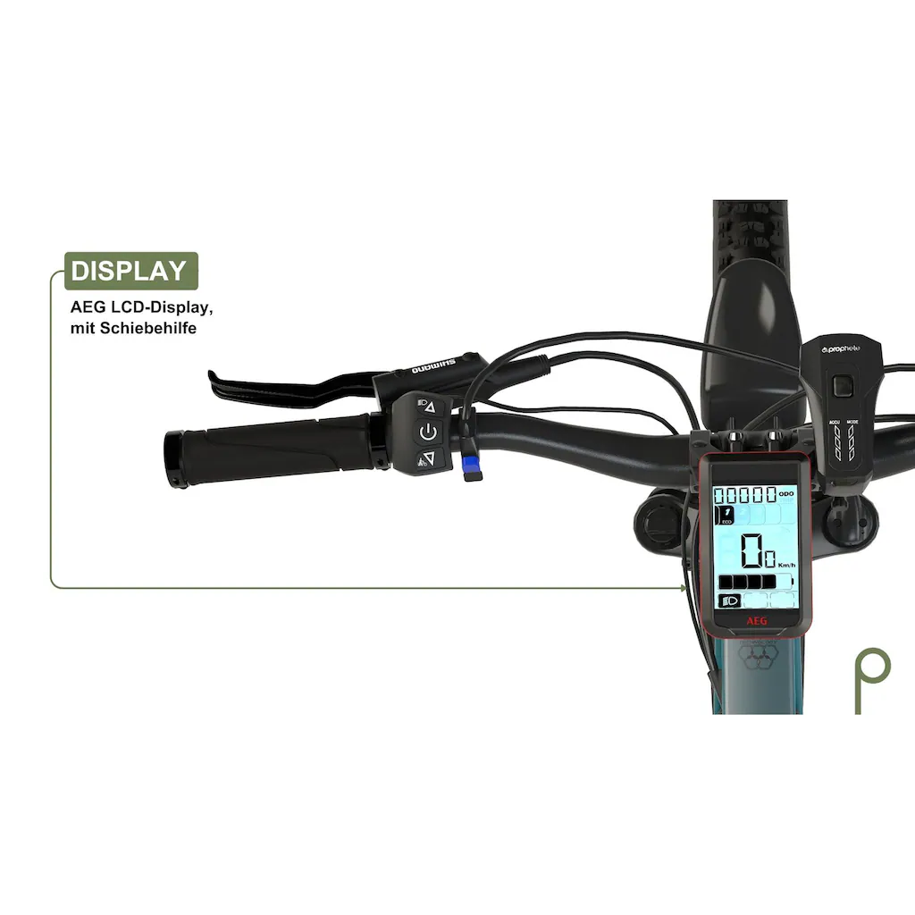 Prophete E-Bike »Graveler« 9 Gang Shimano Alivio Heckmotor 250 W Pedelec Elektrofahrrad für Damen u. Herren MTB Mountainbike Bis zu 60% Rabatt