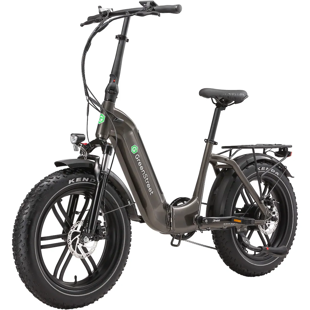 GreenStreet E-Bike »Tiefeinsteiger Klapprad GS5« 7 Gang Shimano Heckmotor 250 W (Set 2 tlg. mit Akku-Ladegeräte Fat Tires) Pedelec Elektrofahrrad für Damen u. Herren Klapprad auf Rechnung online bestellen Discount Store für neue Produkte
