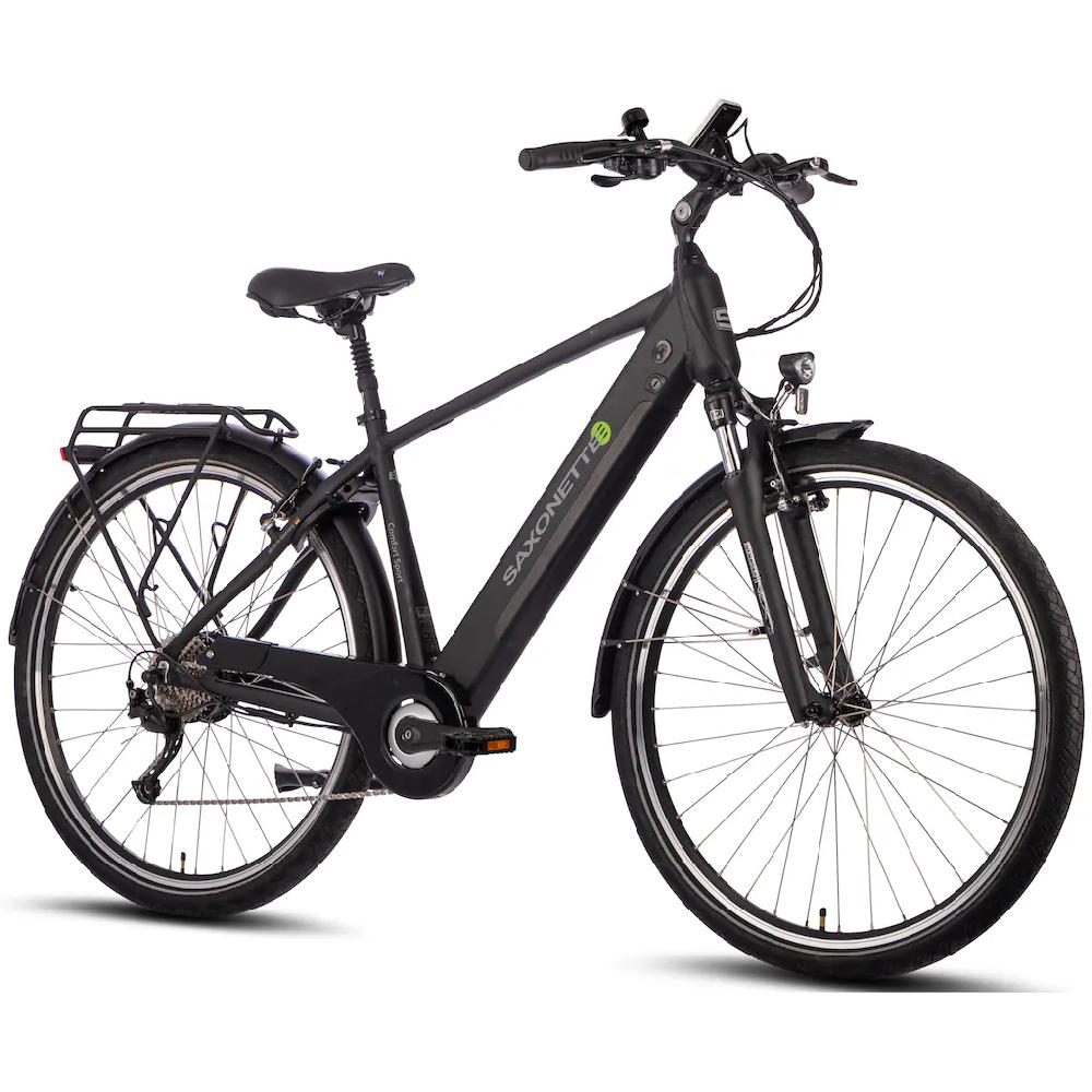 SAXONETTE E-Bike »Comfort Sport« 9 Gang Shimano Alivio Heckmotor 250 W (mit integr. Rahmenschloss und Trapez-Rahmen) Pedelec Elektrofahrrad für Damen u. Herren Trekkingrad auf Rechnung online bestellen Super Rabatt