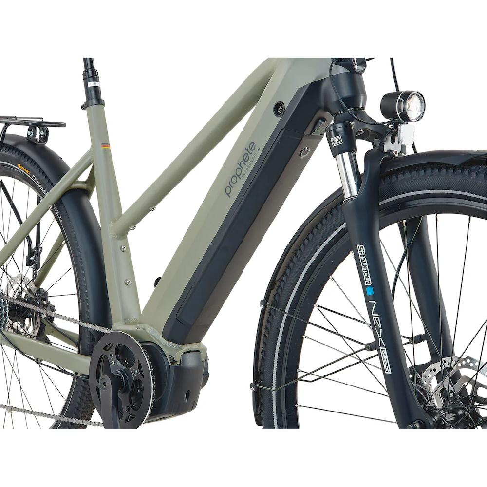 Prophete E-Bike »Entdecker 4.0« 10 Gang microSHIFT RD-M61S Mittelmotor 250 W Pedelec Elektrofahrrad für Damen Trekkingrad auf Rechnung kaufen Riesige Rabatte