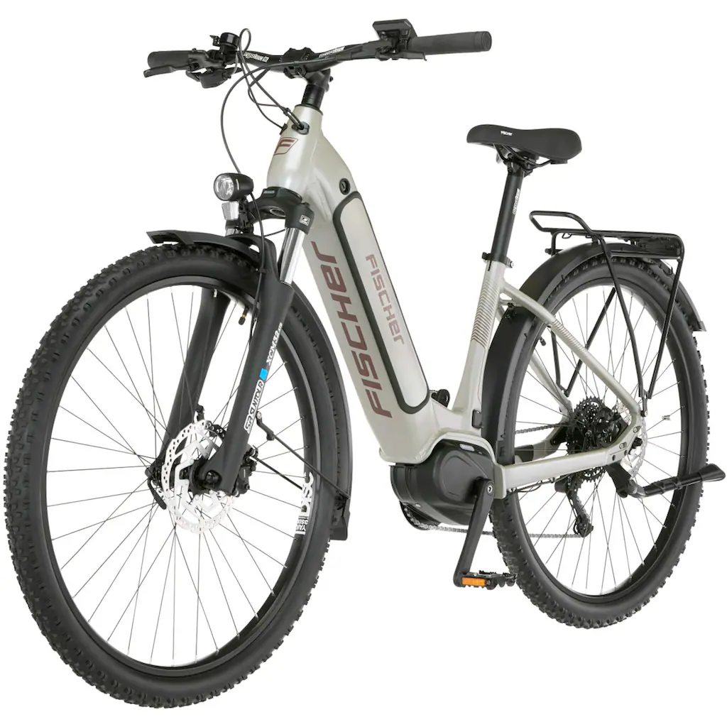 FISCHER Fahrrad E-Bike »TERRA 4.0i 43« 10 Gang Shimano Deore Mittelmotor 250 W (mit Fahrradschloss) Pedelec Elektrofahrrad für Damen u. Herren ATP auf Raten 50% Rabatt mit kostenlosem Versand