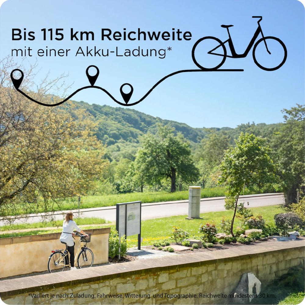 Zündapp E-Bike »Z517« 7 Gang Shimano Frontmotor 250 W Pedelec Elektrofahrrad für Damen u. Herren Cityrad auf Rechnung kaufen Speichern exportieren