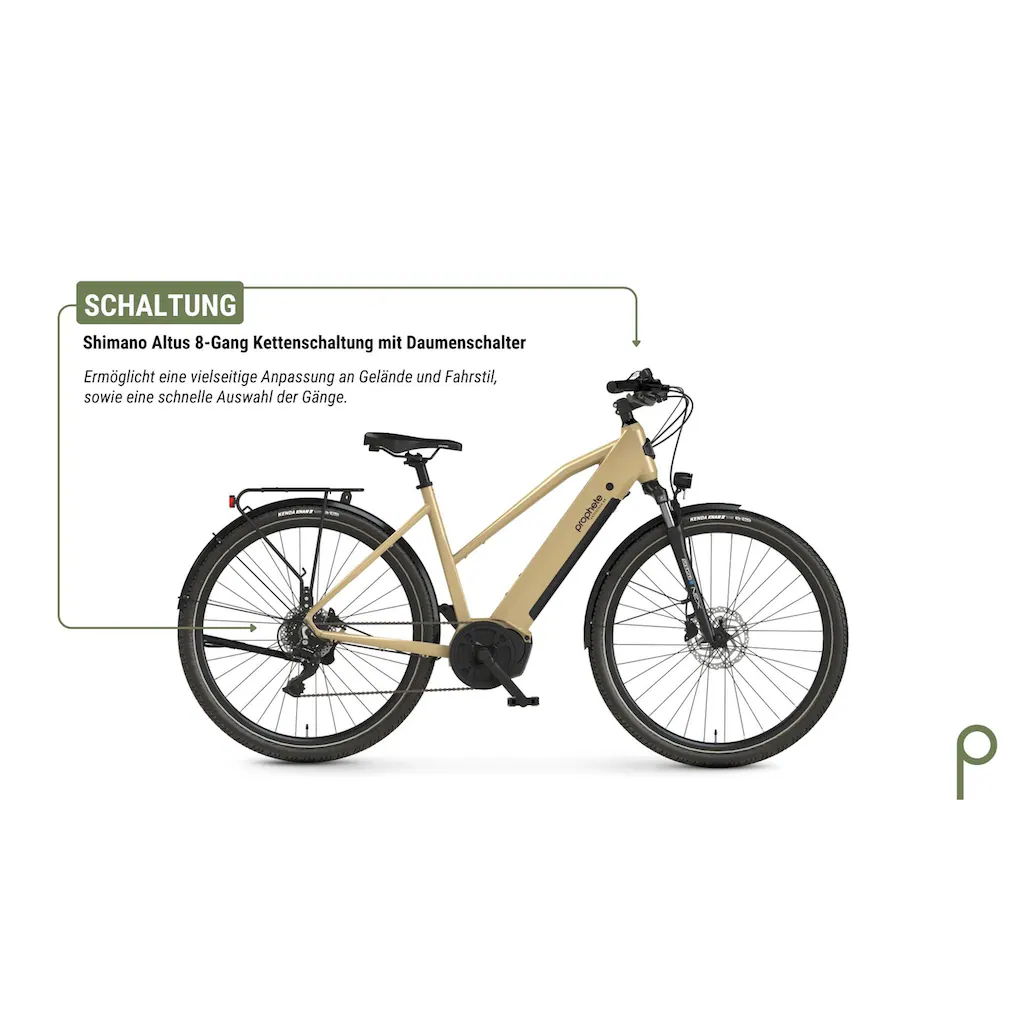 Prophete E-Bike »Entdecker 3.4« 8 Gang Shimano Mittelmotor 250 W Pedelec Elektrofahrrad für Damen Trekkingrad auf Rechnung bestellen Hotsell