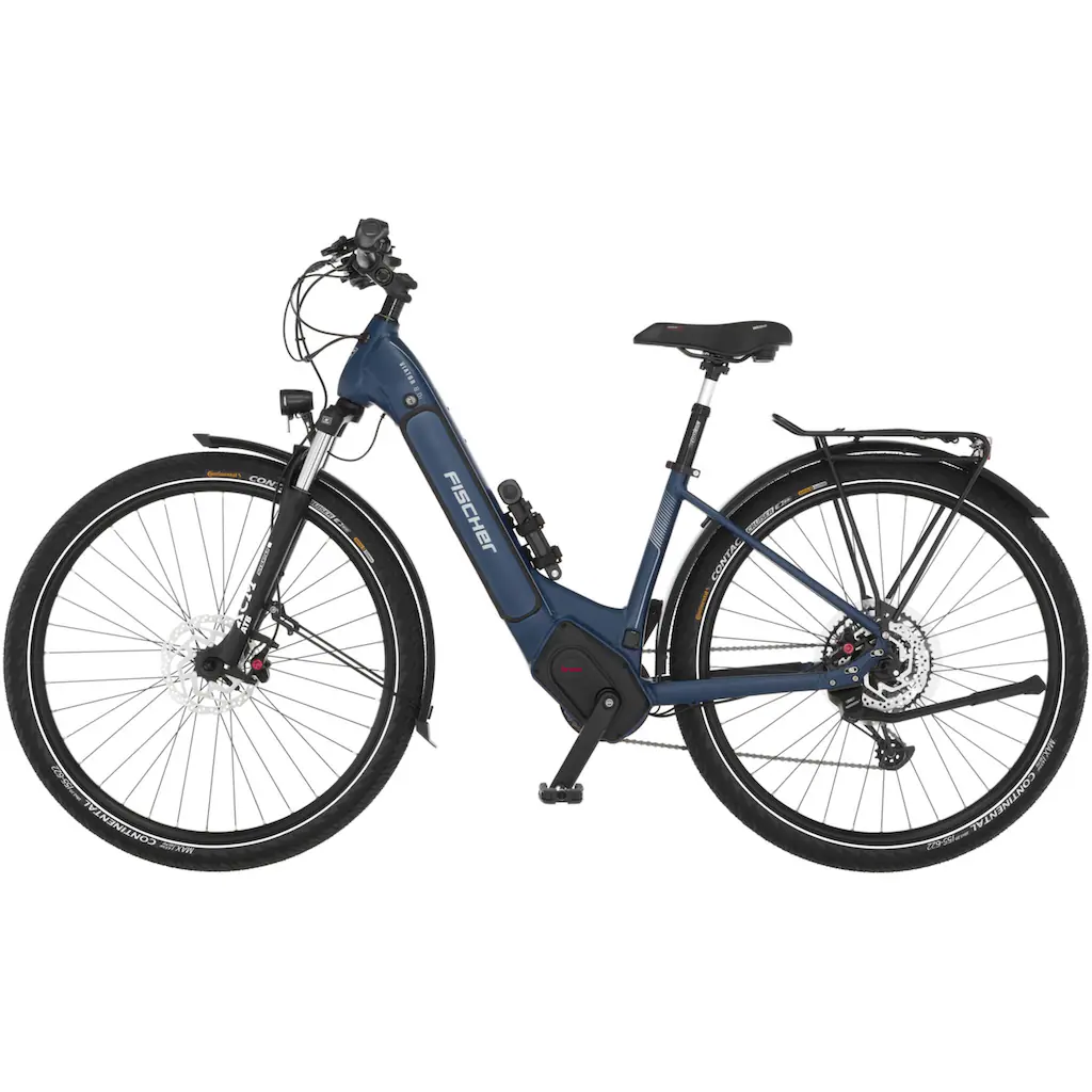 FISCHER Fahrrad E-Bike »VIATOR 8.0i Damen 43« 12 Gang SRAM Eagle SX Mittelmotor 250 W (mit Faltschloss) Pedelec Elektrofahrrad für Damen u. Herren Trekkingrad auf Rechnung Cyber Monday