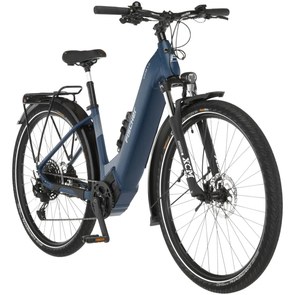 FISCHER Fahrrad E-Bike »VIATOR 8.0i Damen 43« 12 Gang SRAM Eagle SX Mittelmotor 250 W (mit Faltschloss) Pedelec Elektrofahrrad für Damen u. Herren Trekkingrad auf Rechnung Cyber Monday
