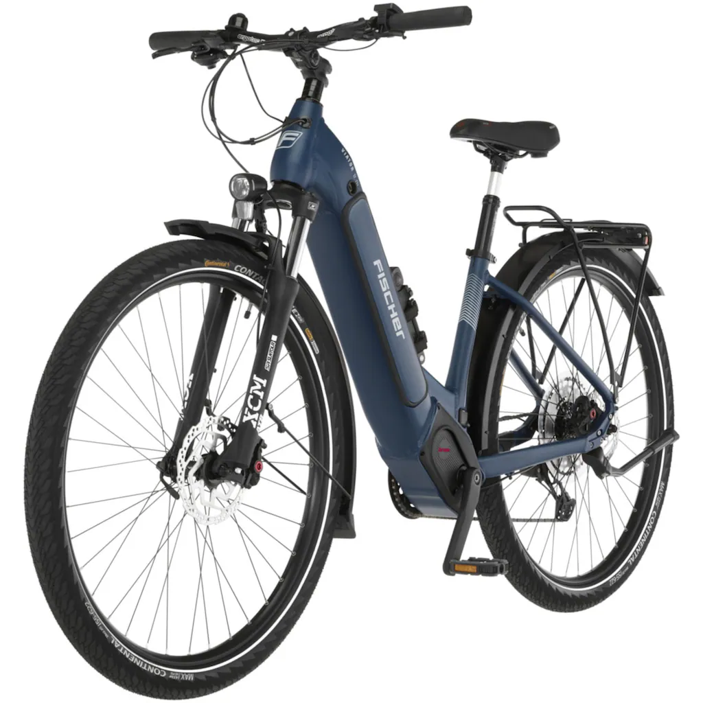 FISCHER Fahrrad E-Bike »VIATOR 8.0i Damen 43« 12 Gang SRAM Eagle SX Mittelmotor 250 W (mit Faltschloss) Pedelec Elektrofahrrad für Damen u. Herren Trekkingrad auf Rechnung Cyber Monday