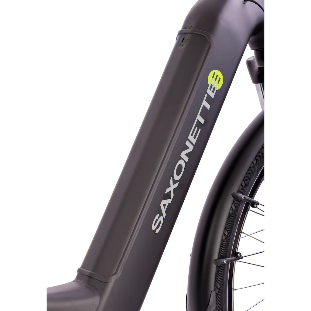 SAXONETTE E-Bike »Quantum Sport Wave« 10 Gang Shimano Mittelmotor 250 W Pedelec Elektrofahrrad für Damen u. Herren Trekkingrad Neuheiten