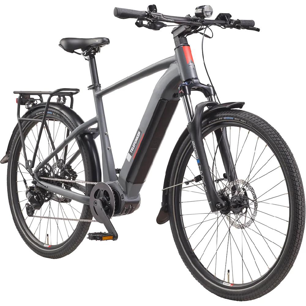 Telefunken E-Bike »SUV710« 9 Gang Shimano Mittelmotor 250 W (27 5 Zoll Straßenzulassung Scheibenbremsen) Pedelec Elektrofahrrad für Herren u. Damen Trekkingrad Cityrad auf Raten Bis zu 50% Rabatt
