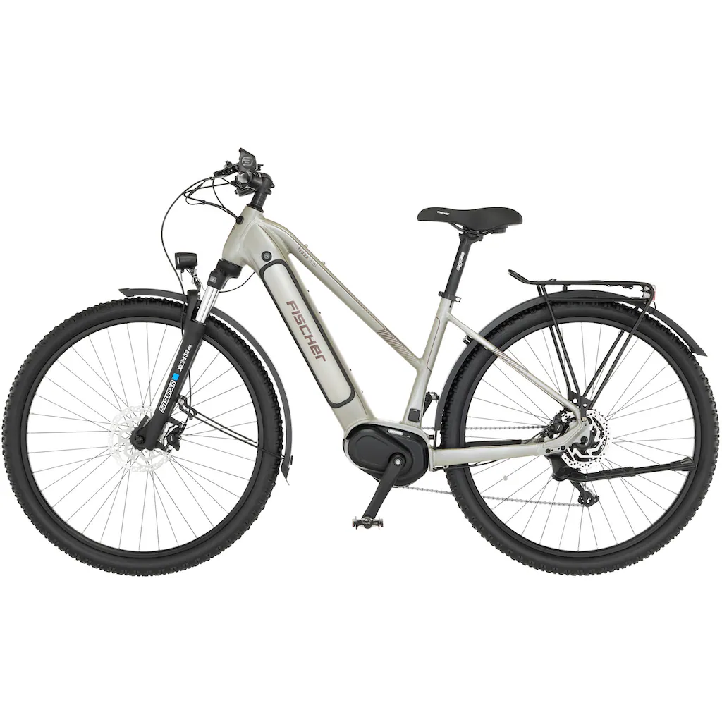 FISCHER Fahrrad E-Bike »TERRA 4.0i 45« 10 Gang Shimano Deore Mittelmotor 250 W (mit Fahrradschloss) Pedelec Elektrofahrrad für Damen u. Herren ATP auf Raten Nur noch ein Tag übrig