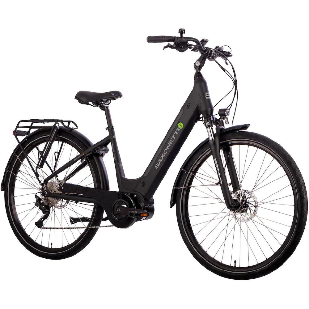 SAXONETTE E-Bike »Premium Sport (Wave)« 10 Gang Mittelmotor 250 W Pedelec Elektrofahrrad für Damen u. Herren Trekkingrad auf Rechnung online kaufen Riesige Rabatte