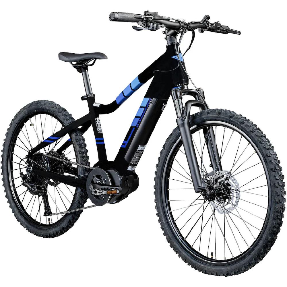 Zündapp E-Bike »Z240« 9 Gang Shimano Alivio RD-M3100 SGS Mittelmotor 250 W E Bike Mountainbike 24 Zoll Elektro Bike 130-145 cm Jugendliche ab 8 Clearance-Verkauf