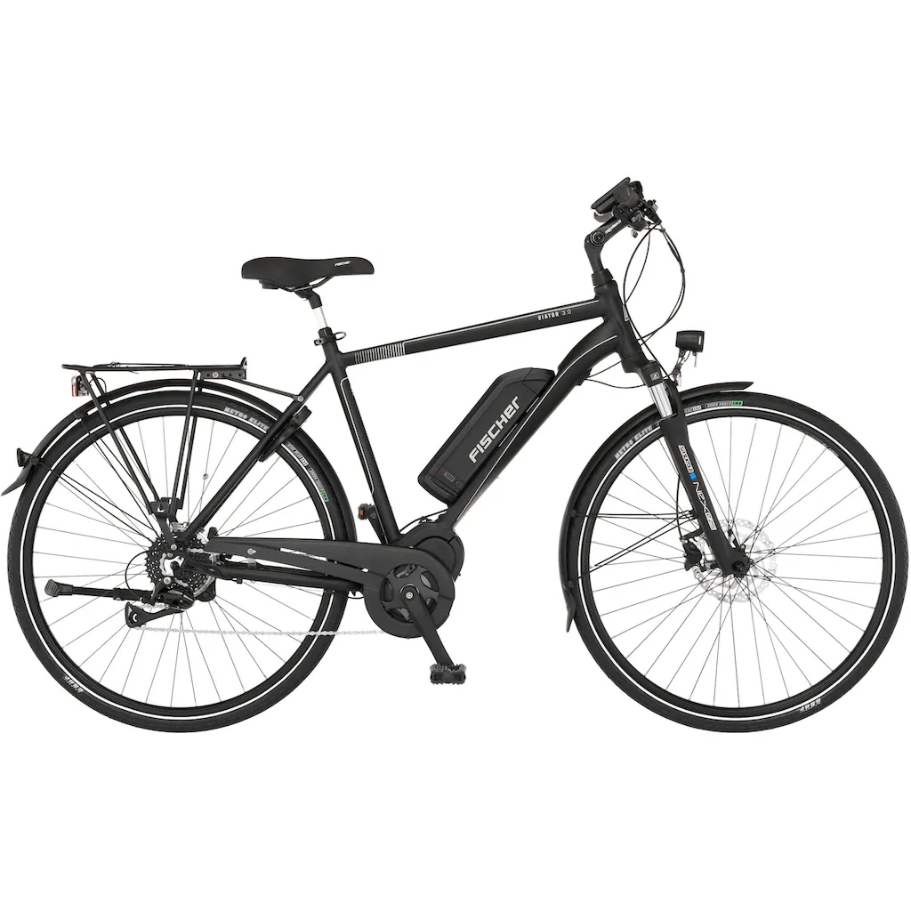 FISCHER Fahrrad E-Bike »VIATOR 3.0 Herren 55« 8 Gang Shimano Acera Mittelmotor 250 W (mit Faltschloss) Pedelec Elektrofahrrad für Damen u. Herren Trekkingrad auf Raten Speichern exportieren