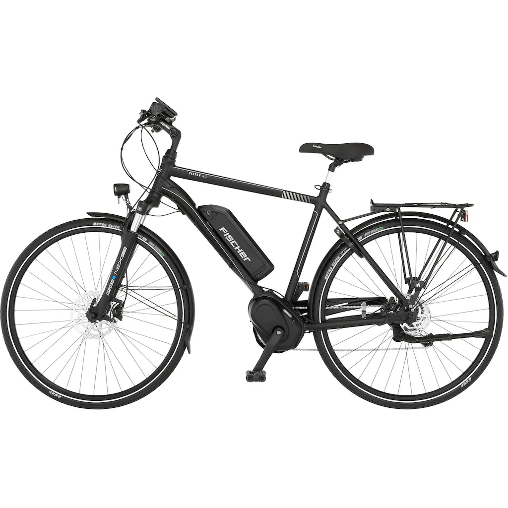 FISCHER Fahrrad E-Bike »VIATOR 3.0 Herren 55« 8 Gang Shimano Acera Mittelmotor 250 W (mit Faltschloss) Pedelec Elektrofahrrad für Damen u. Herren Trekkingrad auf Raten Speichern exportieren