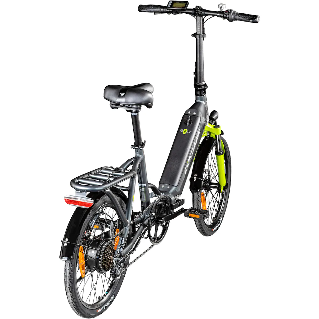 Zündapp E-Bike »ZT20R« 6 Gang Heckmotor 486 W Pedelec Elektrofahrrad für Damen u. Herren Faltrad auf Rechnung 50% Rabatt für begrenzte Zeit