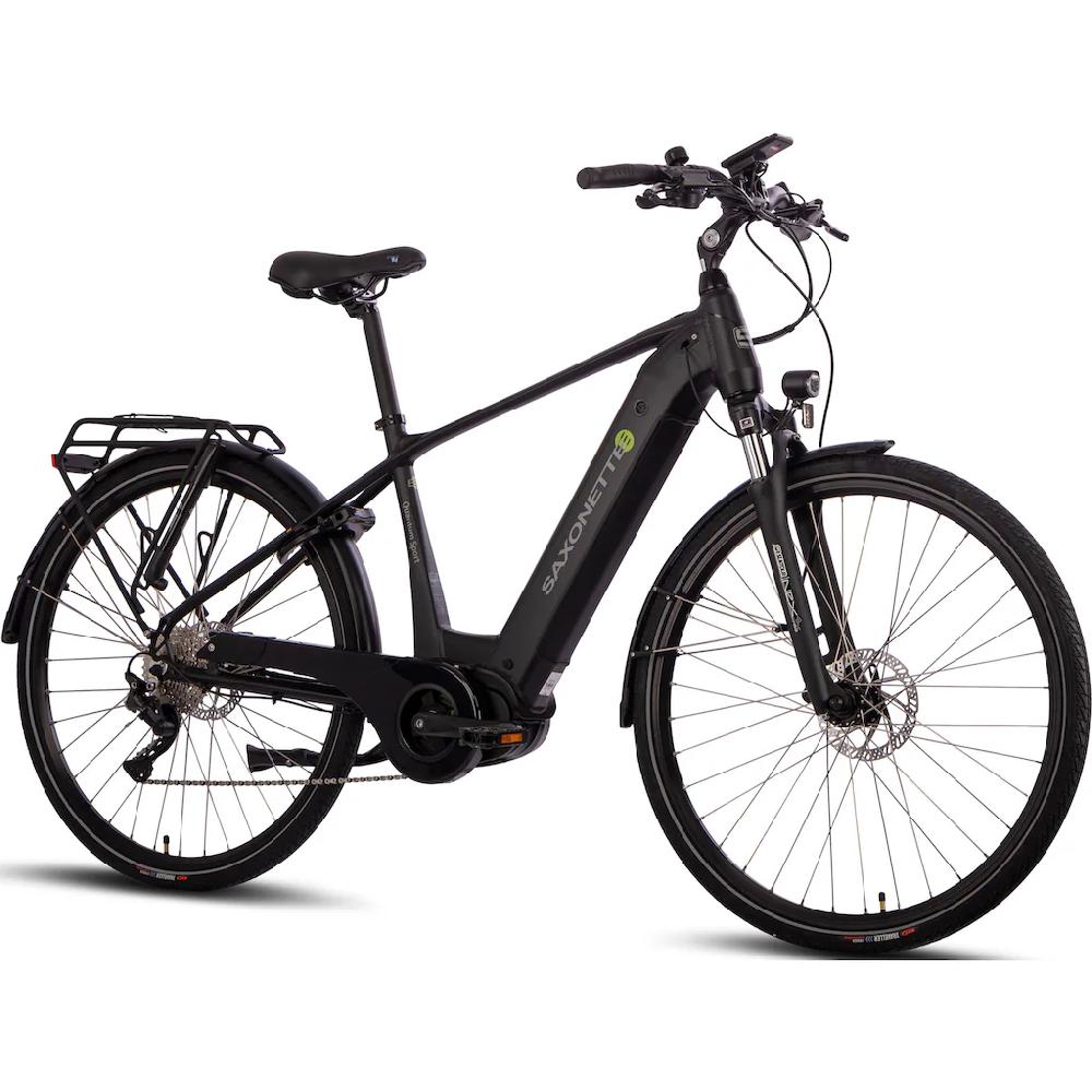 SAXONETTE E-Bike »Quantum Sport Man« 10 Gang Shimano Mittelmotor 250 W Pedelec Elektrofahrrad für Damen u. Herren Trekkingrad auf Rechnung online bestellen Outlet