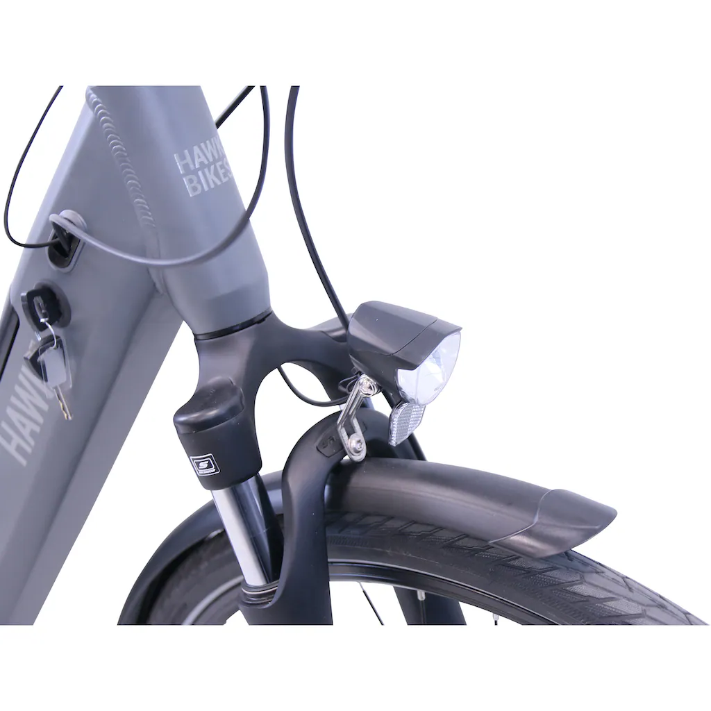 HAWK Bikes E-Bike »eCity Wave Integrated Lady STEPS« 7 Gang Shimano Nexus 7-Gang Mittelmotor 250 W Pedelec Elektrofahrrad für Damen u. Herren Cityrad auf Rechnung bestellen Hotsell