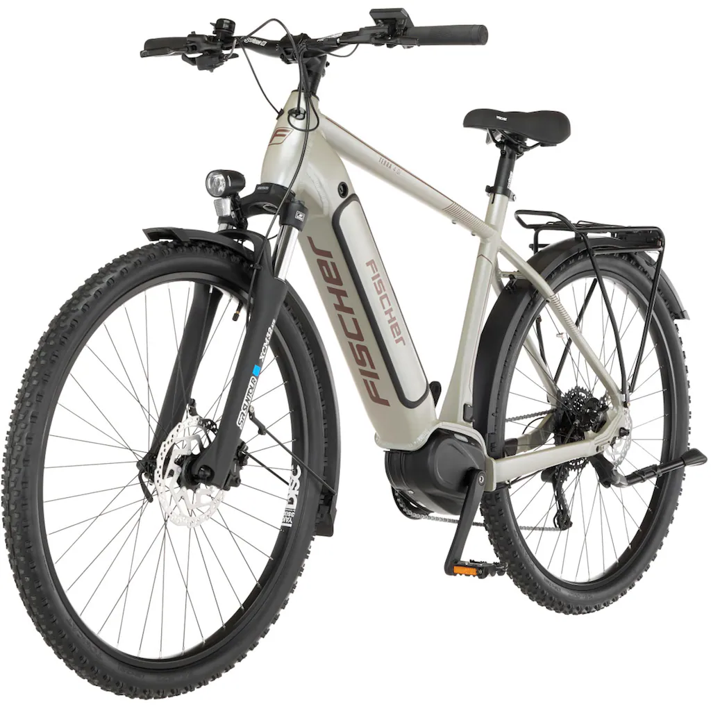 FISCHER Fahrrad E-Bike »TERRA 4.0i 55« 10 Gang Shimano Deore Mittelmotor 250 W (mit Fahrradschloss) Pedelec Elektrofahrrad für Damen u. Herren ATP Blitzverkäufe
