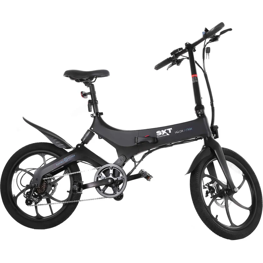 SXT Scooters E-Bike »Velox MAX« 6 Gang Heckmotor 250 W Pedelec Elektrofahrrad für Damen u. Herren auf Rechnung Kostenloser Versand