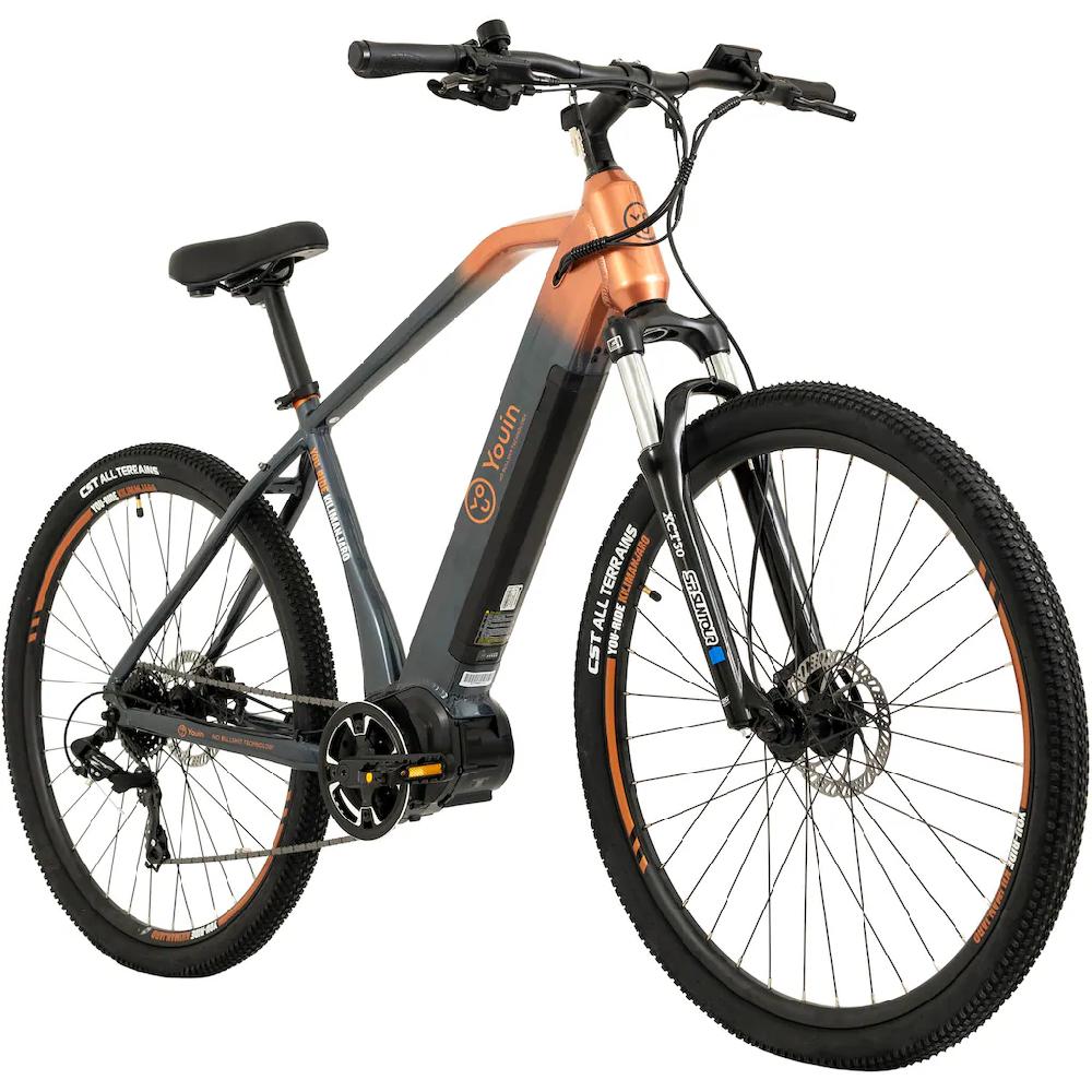 TOTEM E-Bike »FJ-M« 8 Gang Shimano Tourney Mittelmotor 250 W Pedelec Elektrofahrrad für Damen u. Herren MTB Mountainbike auf Raten Sonderangebot