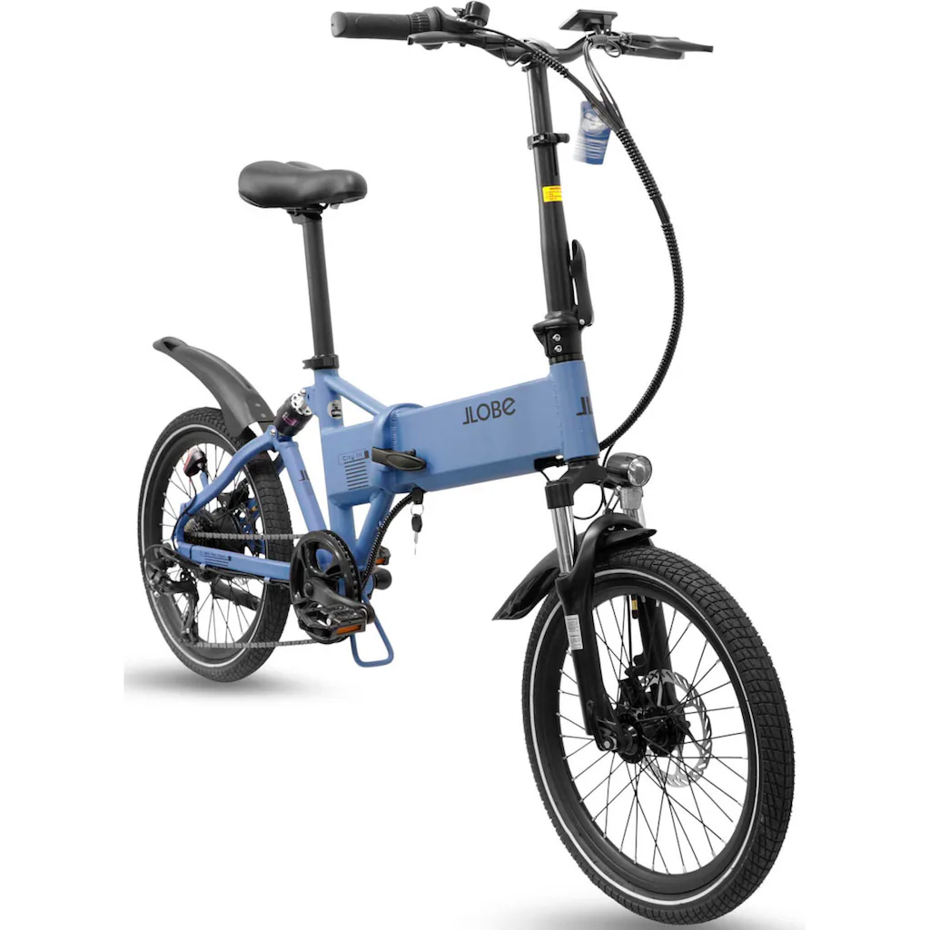 LLobe E-Bike »City III blau 36V / 10 4Ah« 3 Gang Shimano 7-Gang Shimano Kettenschaltung Frontmotor 250 W Pedelec Elektrofahrrad für Damen u. Herren auf Rechnung online bestellen Günstig kaufen