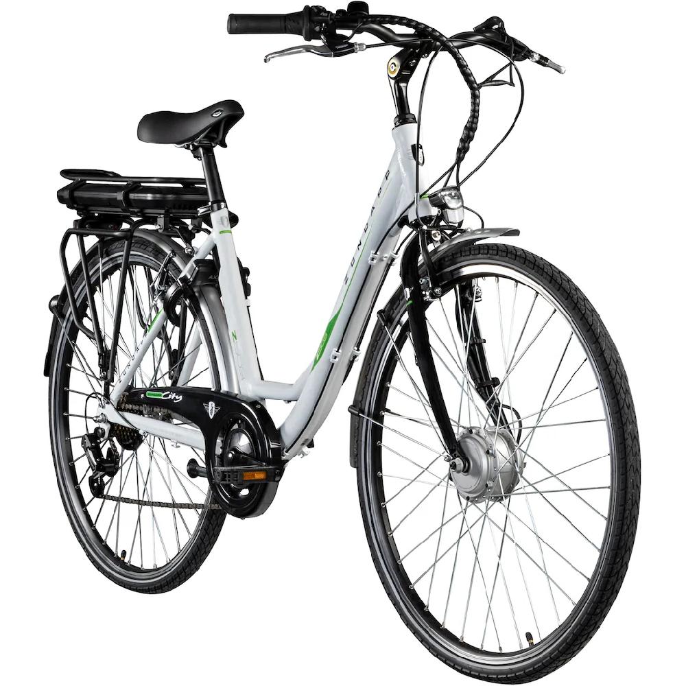 Zündapp E-Bike »Z503« 7 Gang Shimano Tourney RD-TY21 Frontmotor 250 W Pedelec Elektrofahrrad für Damen u. Herren Cityrad Großer Ausverkauf