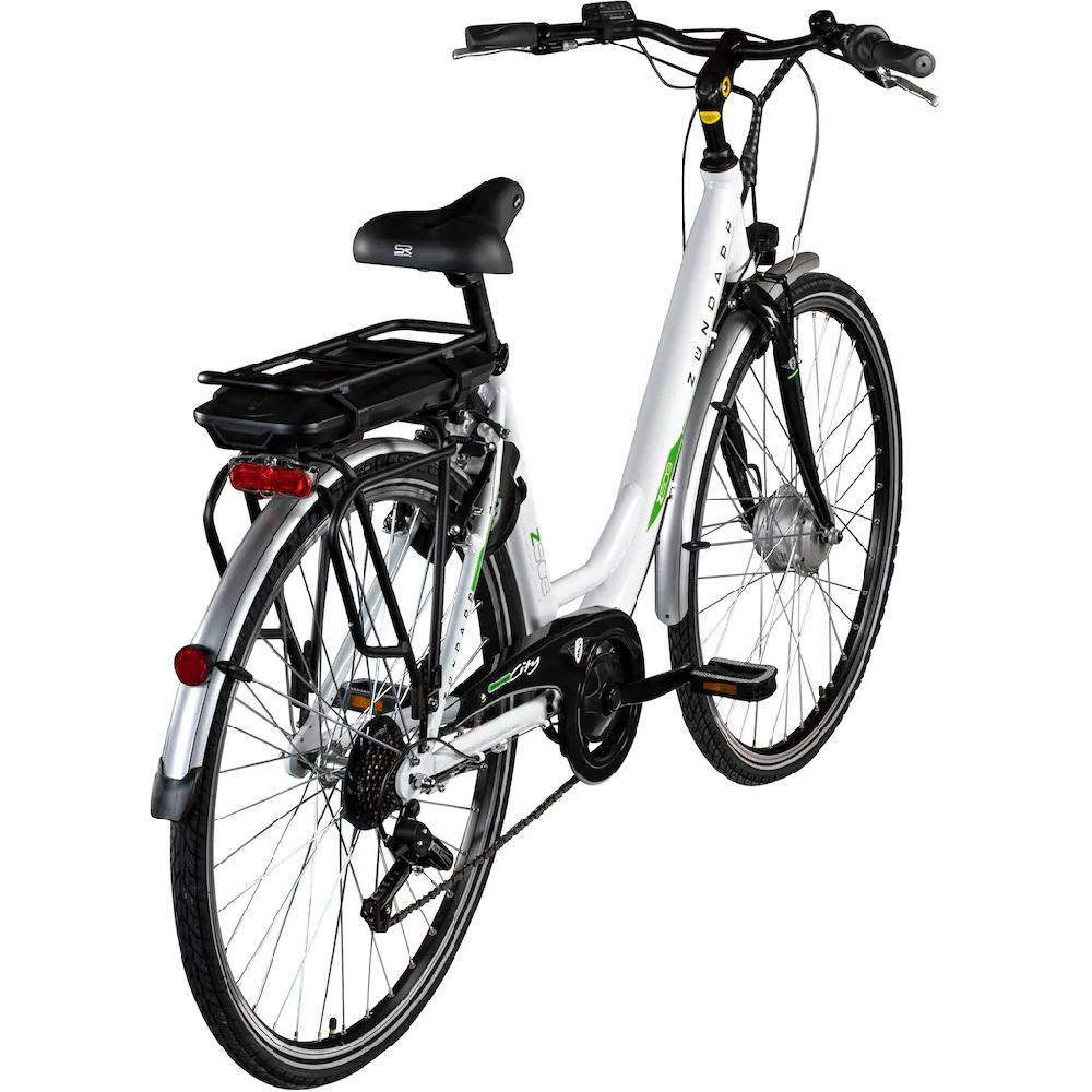 Zündapp E-Bike »Z503« 7 Gang Shimano Tourney RD-TY21 Frontmotor 250 W Pedelec Elektrofahrrad für Damen u. Herren Cityrad Großer Ausverkauf
