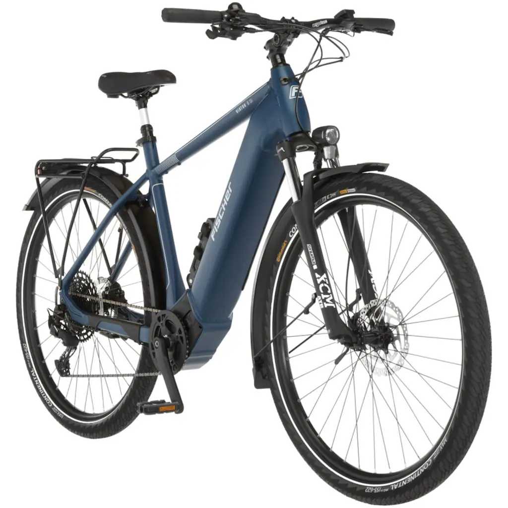 FISCHER Fahrrad E-Bike »VIATOR 8.0I 711 55« 12 Gang SX 11-50 Kettenschaltung (mit Faltschloss) Pedelec Elektrofahrrad für Damen u. Herren Trekkingrad auf Raten Jubiläumsangebot