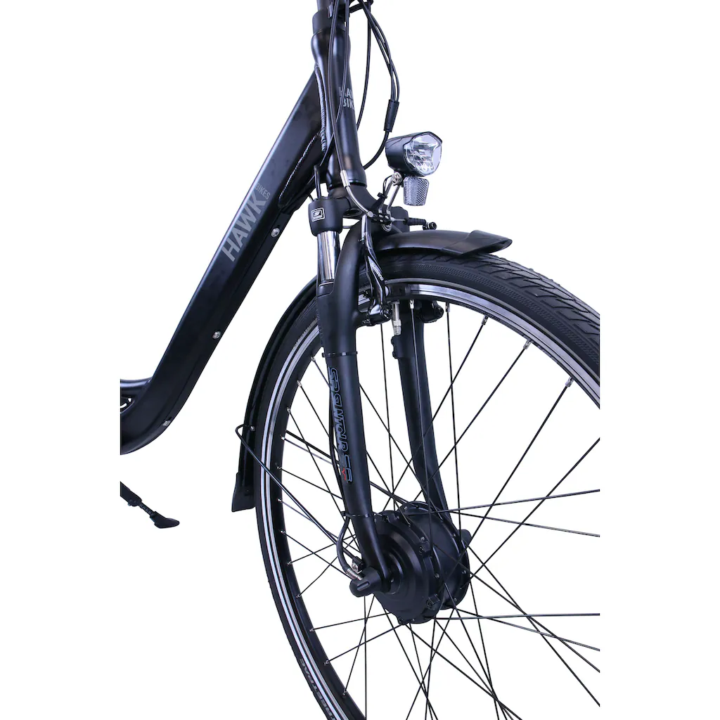 HAWK Bikes E-Bike »eCity Wave« 7 Gang Shimano Nexus 7-Gang Frontmotor 250 W Pedelec Elektrofahrrad für Damen u. Herren Cityrad auf Rechnung kaufen Neuheiten