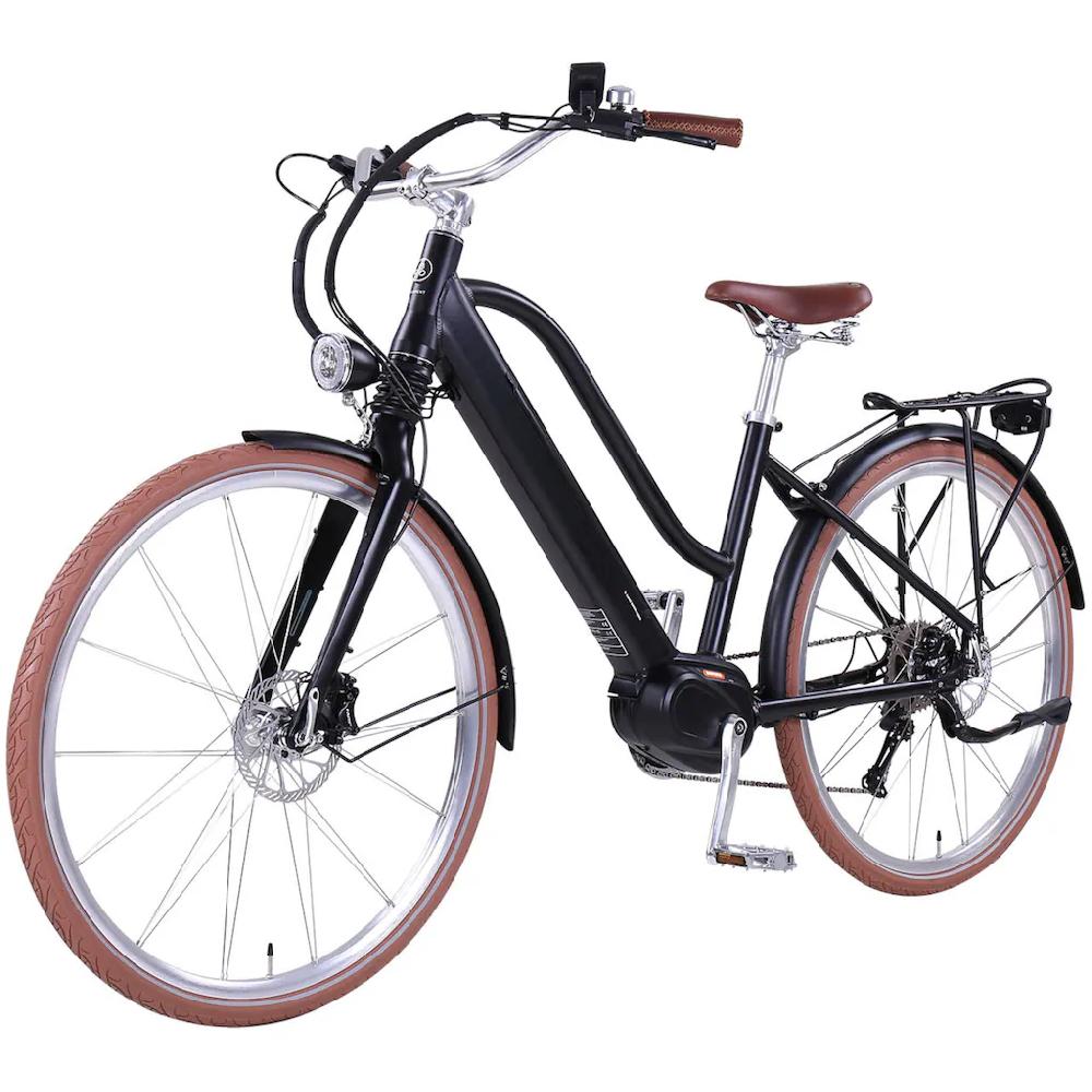 eGO Movement E-Bike »Classic 25 Cleopatra Trapez 45 cm Schwarz 28"« 10 Gang Shimano Deore Mittelmotor 250 W Pedelec Elektrofahrrad für Damen u. Herren Cityrad auf Rechnung online kaufen Räumungsverkauf