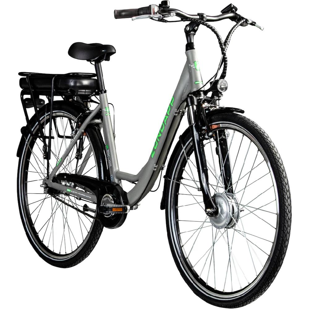 Zündapp E-Bike »Z502« 7 Gang Frontmotor 240 W Pedelec Elektrofahrrad für Damen u. Herren Cityrad auf Raten Kauf eins, bekomm eins gratis