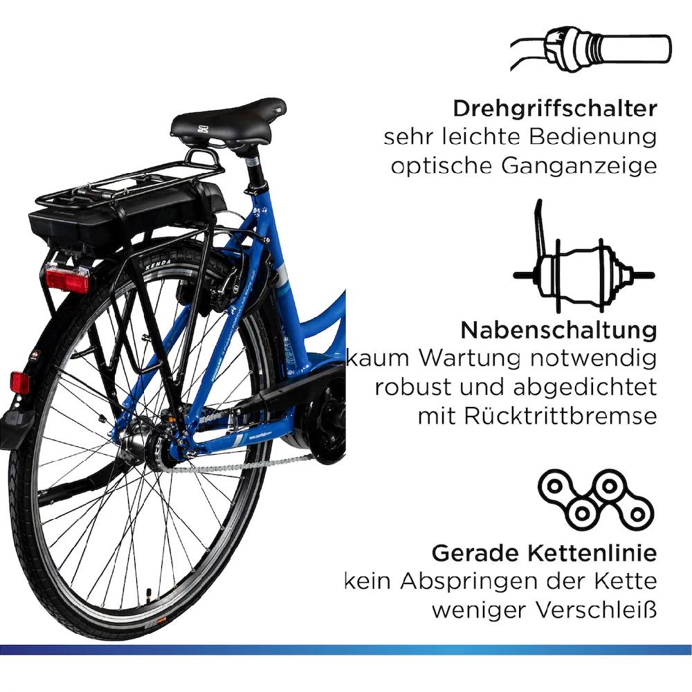 Zündapp E-Bike »X200« 7 Gang Shimano Nexus Mittelmotor 250 W Pedelec Elektrofahrrad für Damen u. Herren Cityrad Letzte 2 Tage
