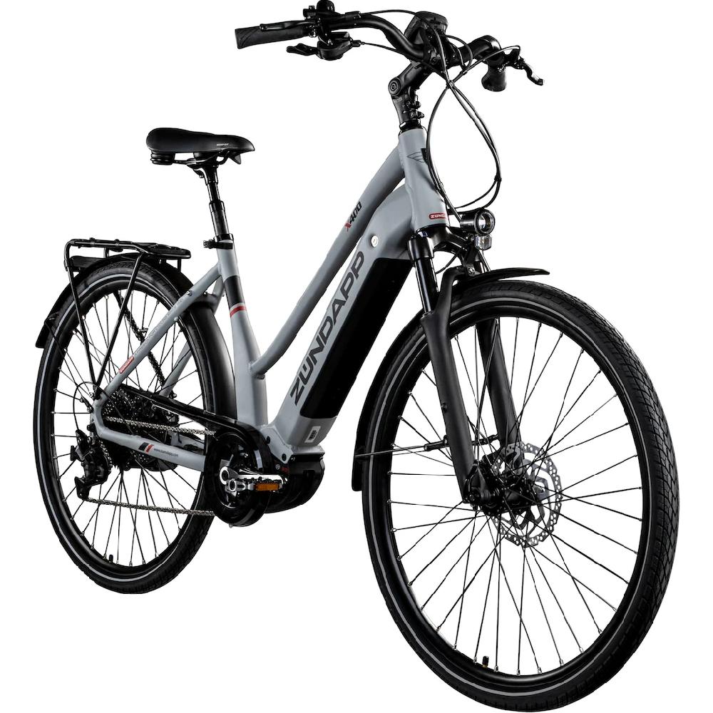 Zündapp E-Bike »X400« 11 Gang Shimano Deore XT Mittelmotor 250 W Pedelec Elektrofahrrad für Damen u. Herren Trekkingrad Bis zu 55% Rabatt
