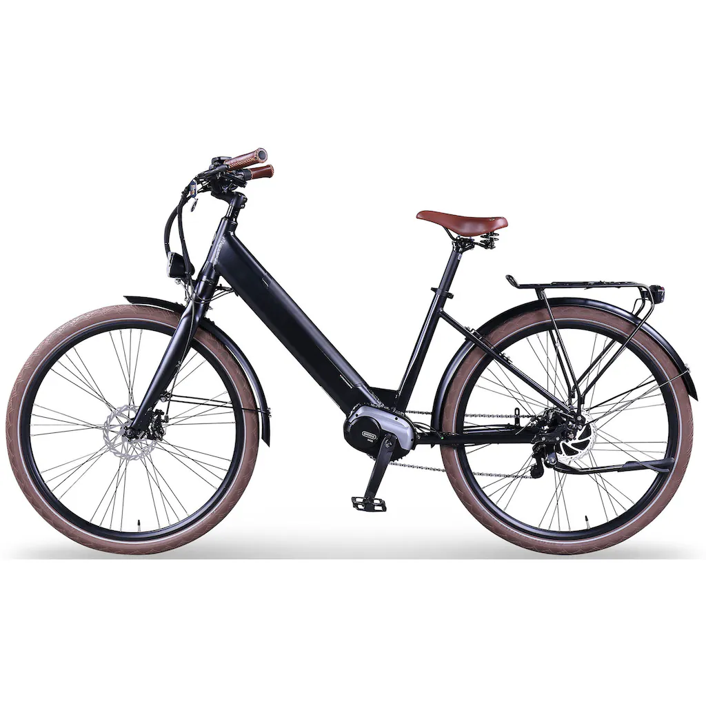 eGO Movement E-Bike »City 25 Julia Wave 45 cm Schwarz 28"« Enviolo Mittelmotor 250 W Pedelec Elektrofahrrad für Damen u. Herren Cityrad Super Rabatt