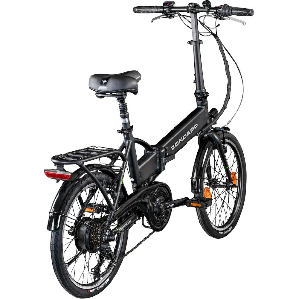 Zündapp E-Bike »Z101« 6 Gang Shimano Tourney Heckmotor 250 W Pedelec Elektrofahrrad für Damen u. Herren Klapprad auf Rechnung online bestellen Begrenzt auf 3 Tage