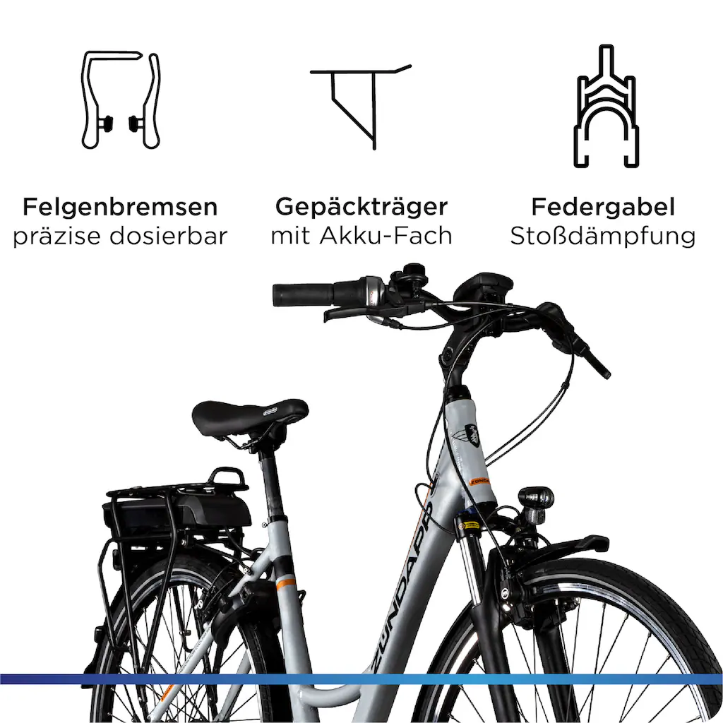 Zündapp E-Bike »X200« 7 Gang Shimano Nexus Mittelmotor 250 W Pedelec Elektrofahrrad für Damen u. Herren Cityrad Black Friday Preise