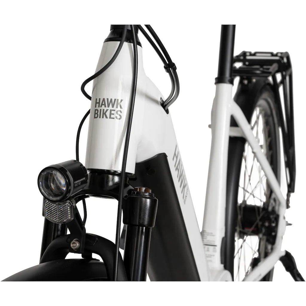 HAWK Bikes E-Bike »eCity Wave 400« 8 Gang Shimano Pedelec Elektrofahrrad für Damen u. Herren Cityrad auf Rechnung online kaufen 50% Rabatt für begrenzte Zeit