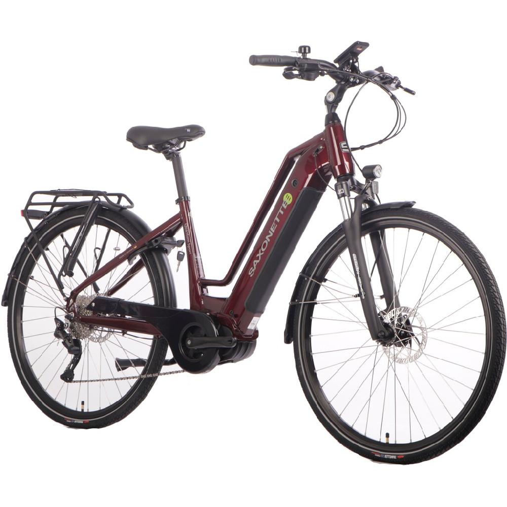 SAXONETTE E-Bike »Quantum Sport« 10 Gang Shimano Mittelmotor 250 W Pedelec Elektrofahrrad für Damen u. Herren Trekkingrad Saisonschlussverkauf
