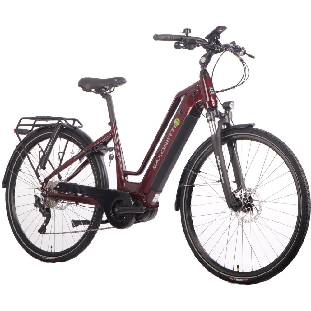 SAXONETTE E-Bike »Quantum Sport« 10 Gang Shimano Mittelmotor 250 W Pedelec Elektrofahrrad für Damen u. Herren Trekkingrad Saisonschlussverkauf