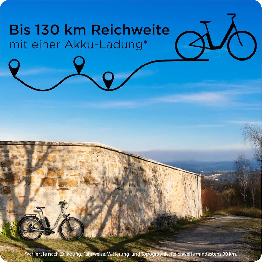Zündapp E-Bike »X300« 7 Gang Shimano Nexus Mittelmotor 250 W Pedelec Elektrofahrrad für Damen u. Herren Cityrad auf Raten Jubiläumsangebot