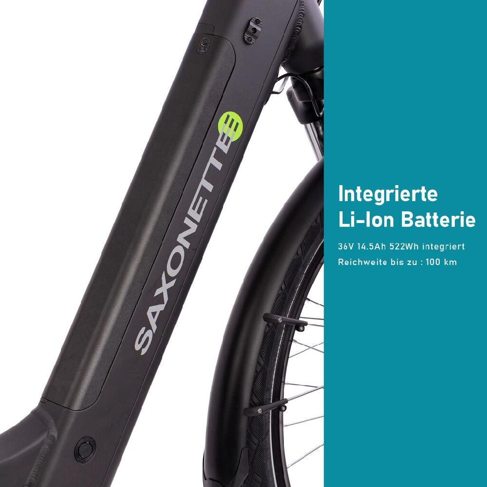 SAXONETTE E-Bike »Premium Sport (Trapez)« 10 Gang Mittelmotor 250 W Pedelec Elektrofahrrad für Damen Trekkingrad Online Outlet