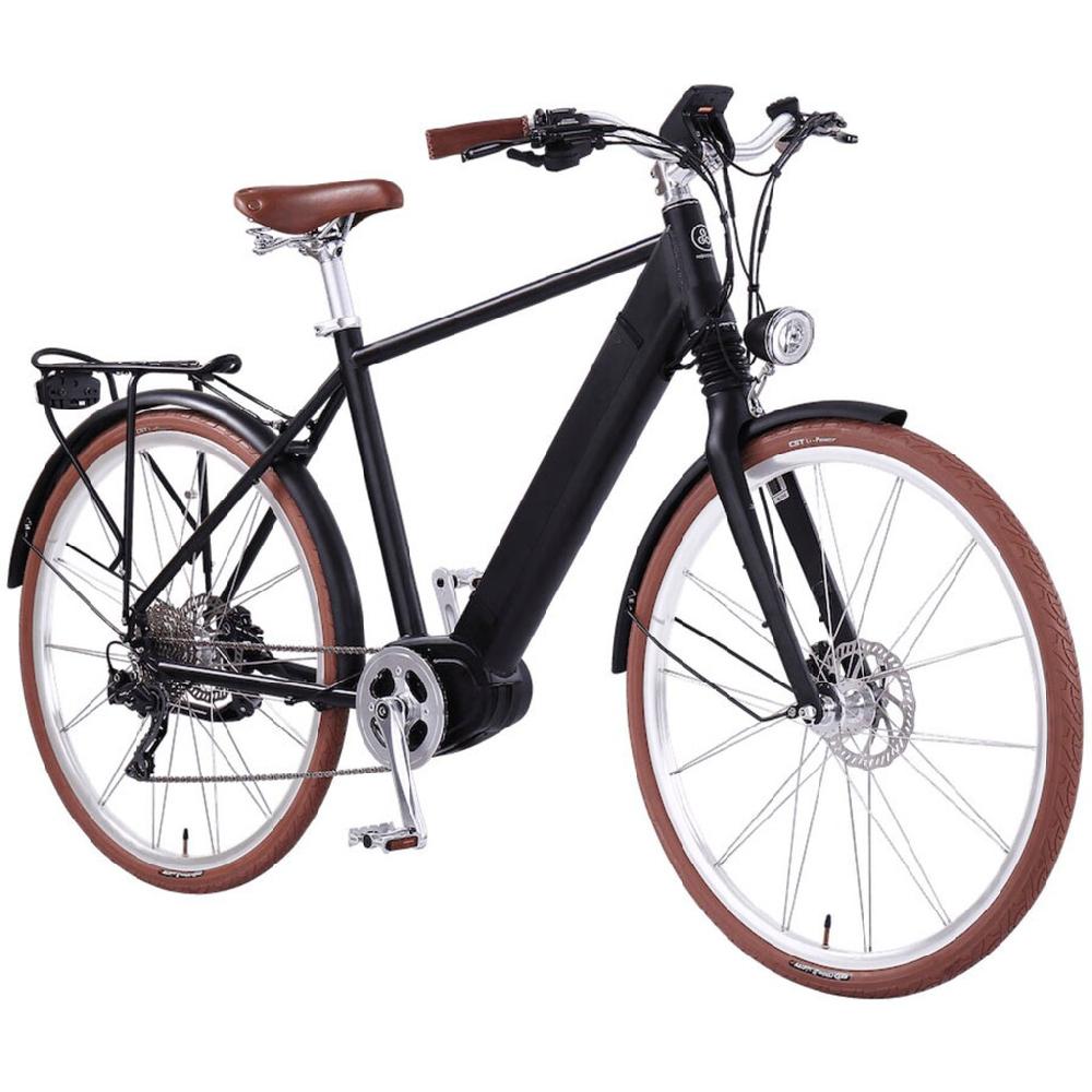 eGO Movement E-Bike »Classic 25 Cäsar Herren 54 cm Schwarz 28"« 10 Gang Shimano Deore Mittelmotor 250 W Pedelec Elektrofahrrad für Damen u. Herren Cityrad Große Rabatte
