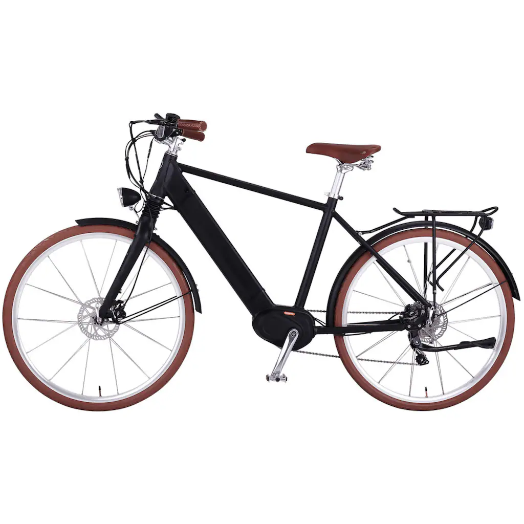 eGO Movement E-Bike »Classic 25 Cäsar Herren 54 cm Schwarz 28"« 10 Gang Shimano Deore Mittelmotor 250 W Pedelec Elektrofahrrad für Damen u. Herren Cityrad Große Rabatte