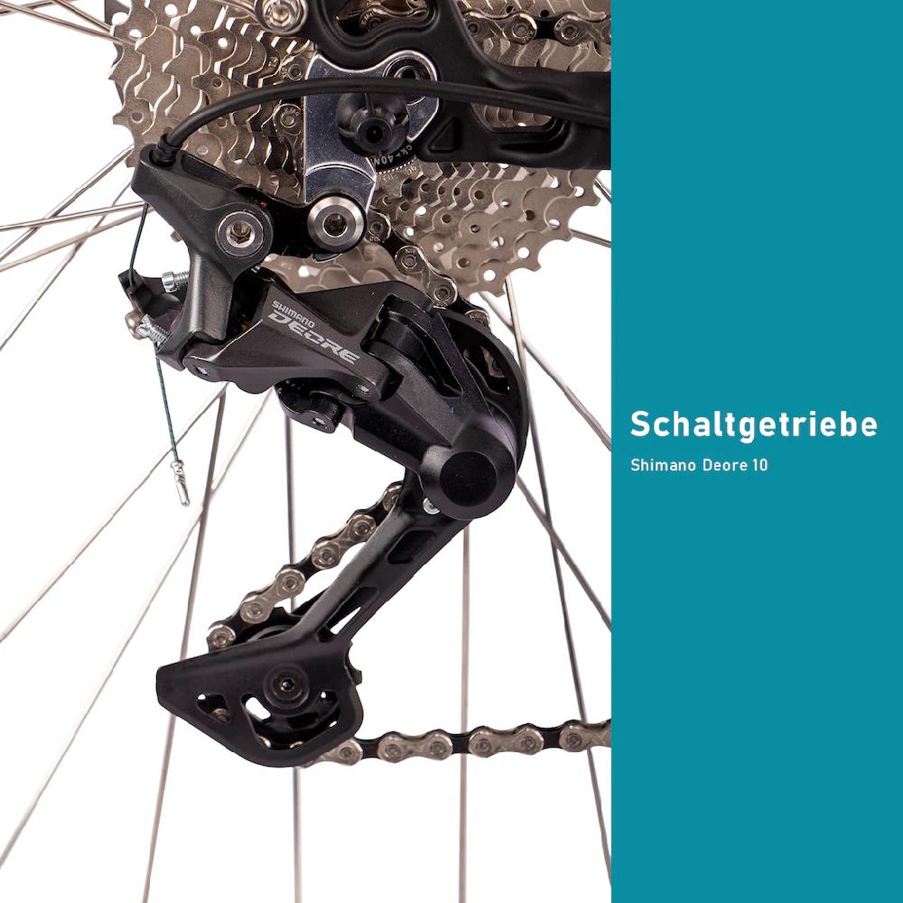 SAXONETTE E-Bike »Premium Sport (Trapez)« 10 Gang Mittelmotor 250 W Pedelec Elektrofahrrad für Damen Trekkingrad auf Raten Saisonale Angebote