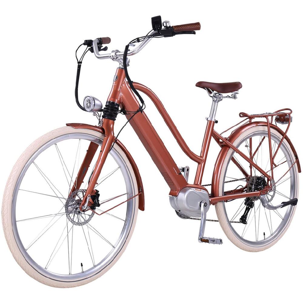 eGO Movement E-Bike »Classic 25 Cleopatra Trapez 45 cm Bronze 28"« 10 Gang Shimano Deore Mittelmotor 250 W Pedelec Elektrofahrrad für Damen u. Herren Cityrad auf Raten Sonderangebote