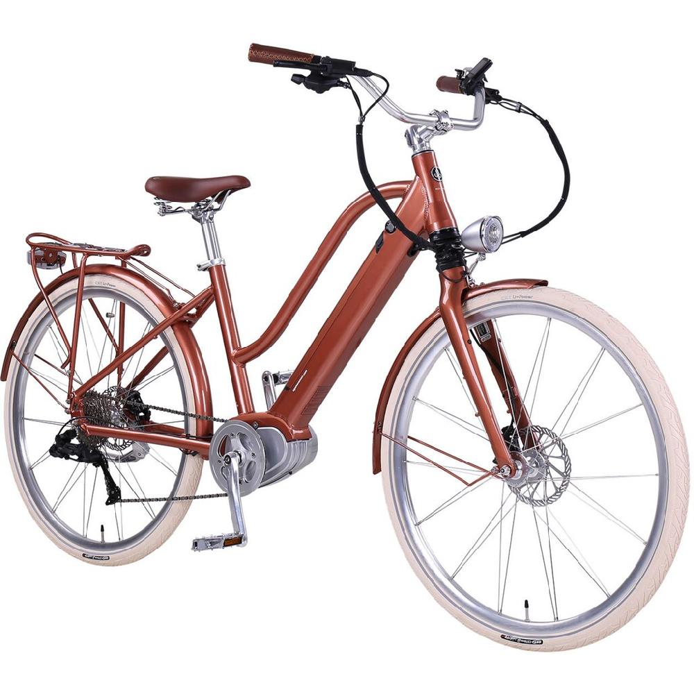 eGO Movement E-Bike »Classic 25 Cleopatra Trapez 45 cm Bronze 28"« 10 Gang Shimano Deore Mittelmotor 250 W Pedelec Elektrofahrrad für Damen u. Herren Cityrad auf Raten Sonderangebote